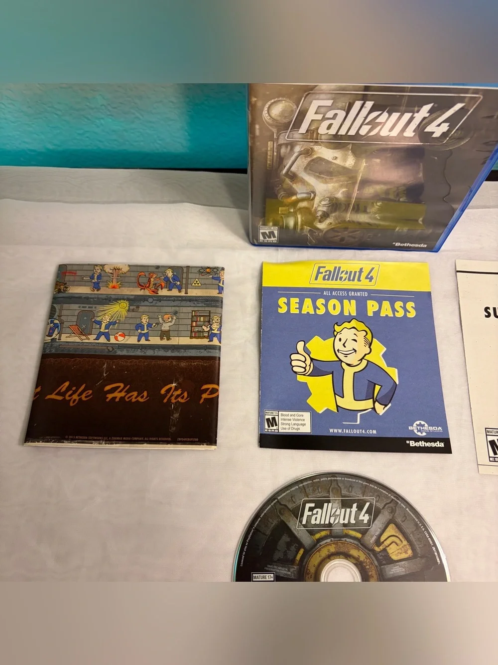 Fallout 4 PS4 Sony PlayStation 4 - 2015 Tested & Works Complete Videogame CIB
